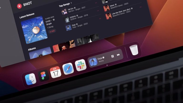 Concept brings the Dynamic Island to the Mac’s dock