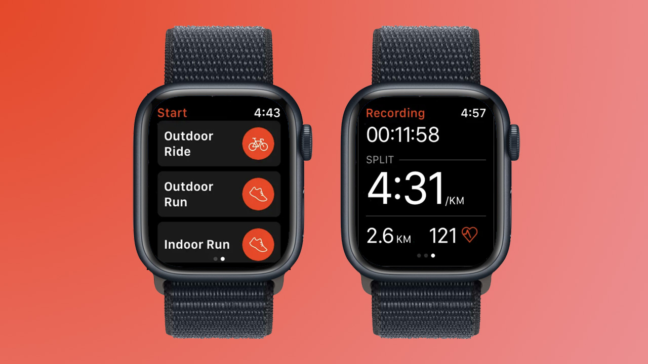 Screenshots of the Strava app on Apple Watch