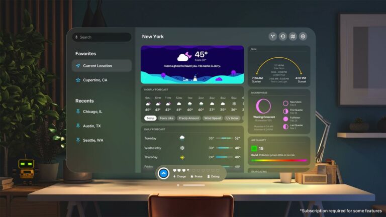 Carrot Weather is bringing its wisecracking meteorological app to the Apple Vision Pro